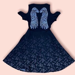 Supernatural Angel Wings Back Dress